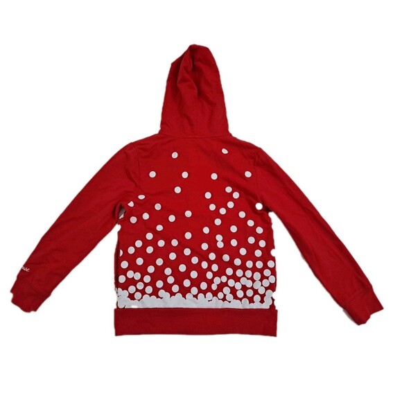 Disney Minnie Mouse Believe in the Bow Full Zip Red Hoodie Girl's Medium - Picture 8 of 10